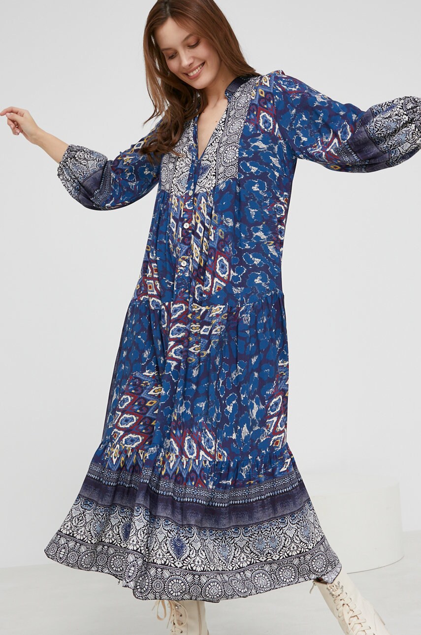 

Сукня Answear Lab колір синій maxi oversize