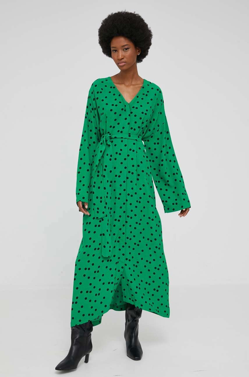 

Платье Answear Lab цвет зелёный maxi oversize