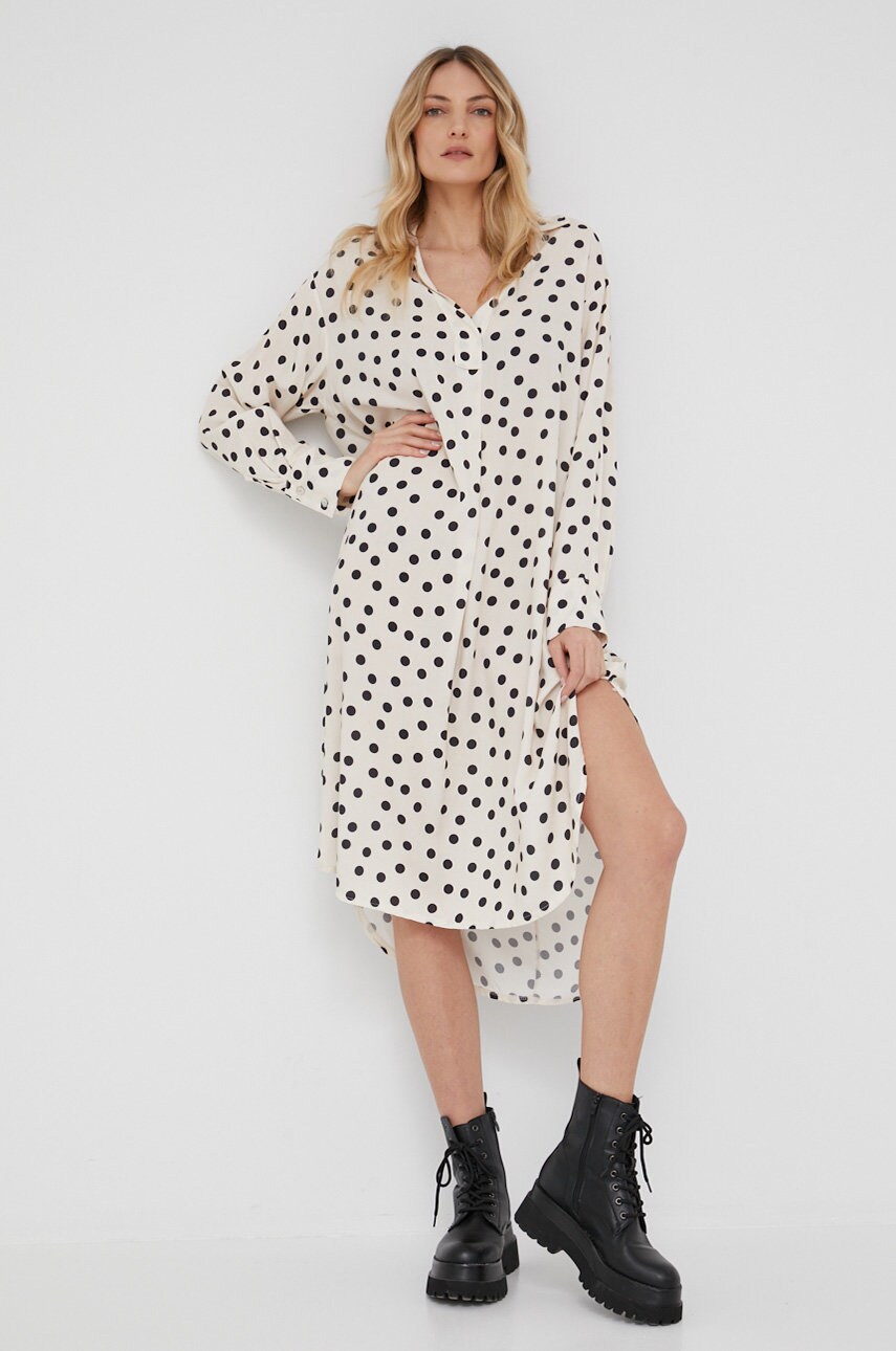

Сукня Answear Lab колір бежевий mini oversize