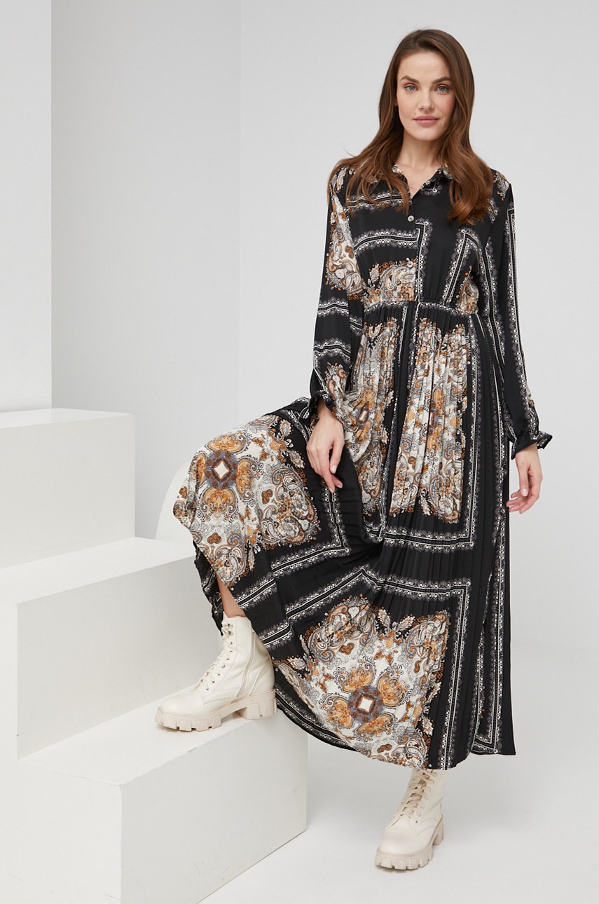 

Сукня Answear Lab колір чорний maxi розкльошена