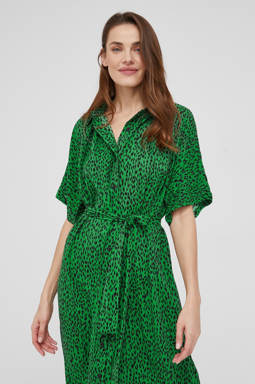 

Сукня Answear Lab колір зелений midi oversize