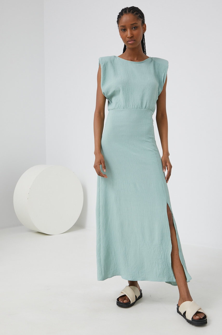 

Платье Answear Lab цвет бирюзовый maxi прямая