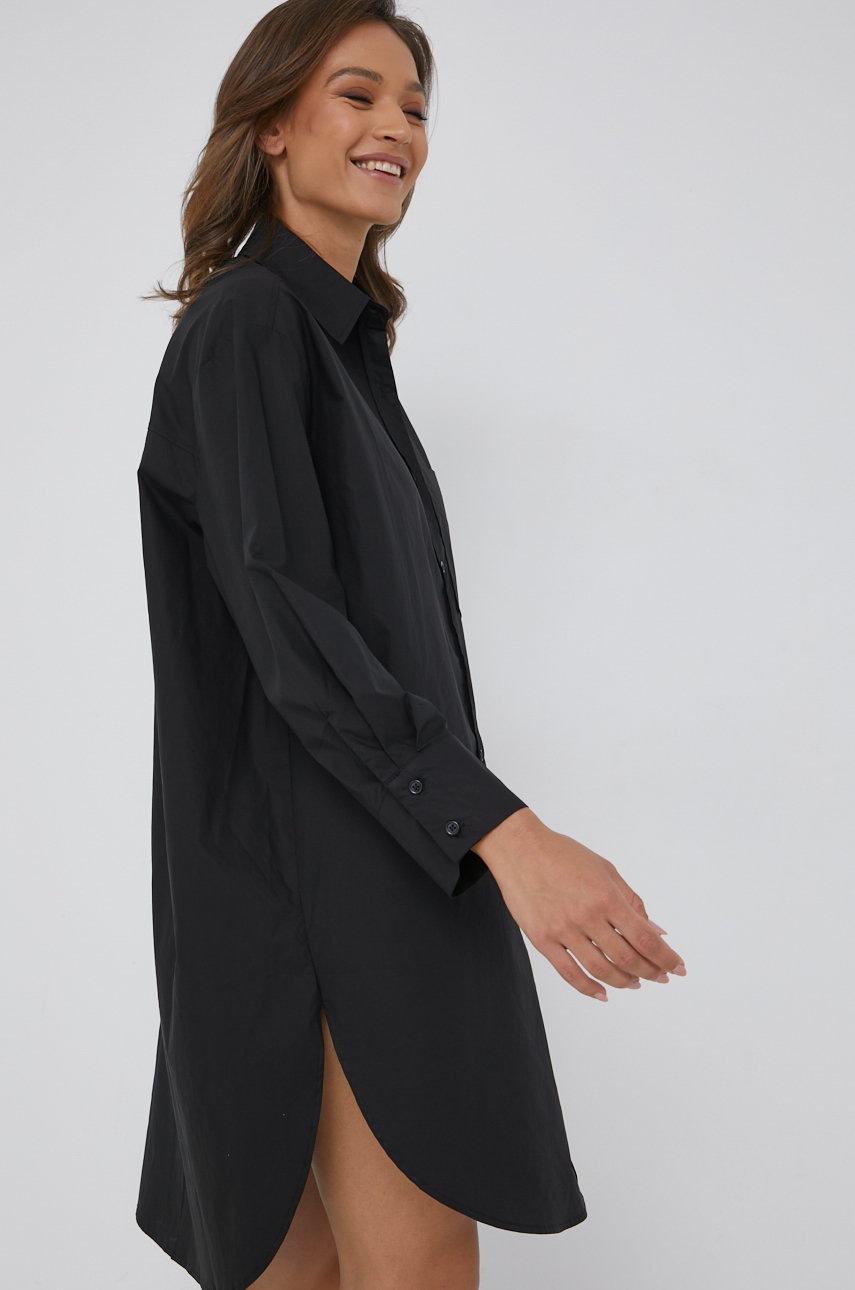 

Хлопковое платье Answear Lab цвет чёрный mini oversize