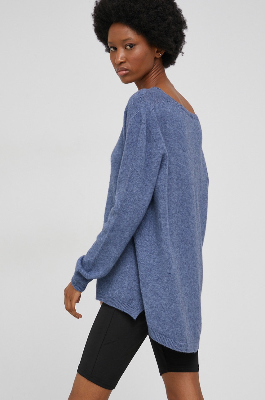 

Пуловер Answear Lab дамски от лека материя, Син