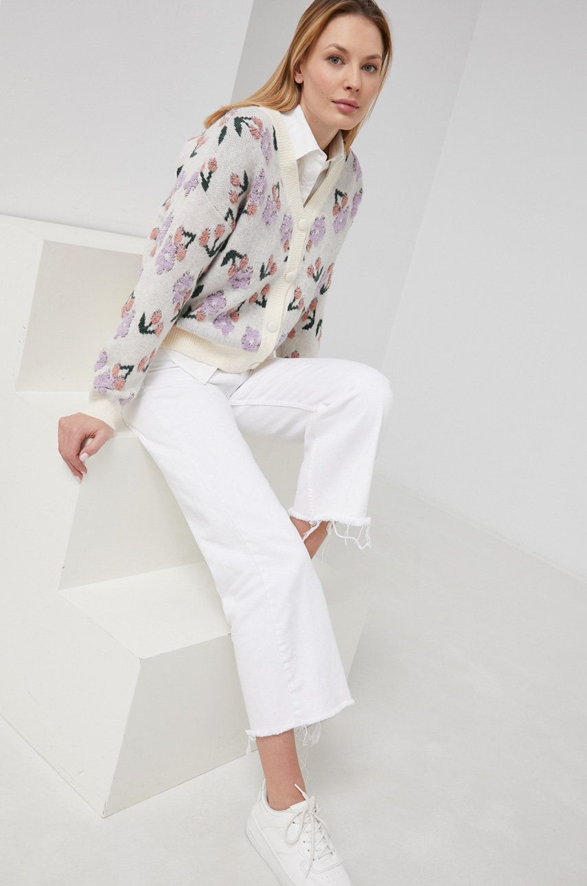 Answear Lab cardigan de lana femei, culoarea alb, călduros Answear Lab imagine 2022 13clothing.ro