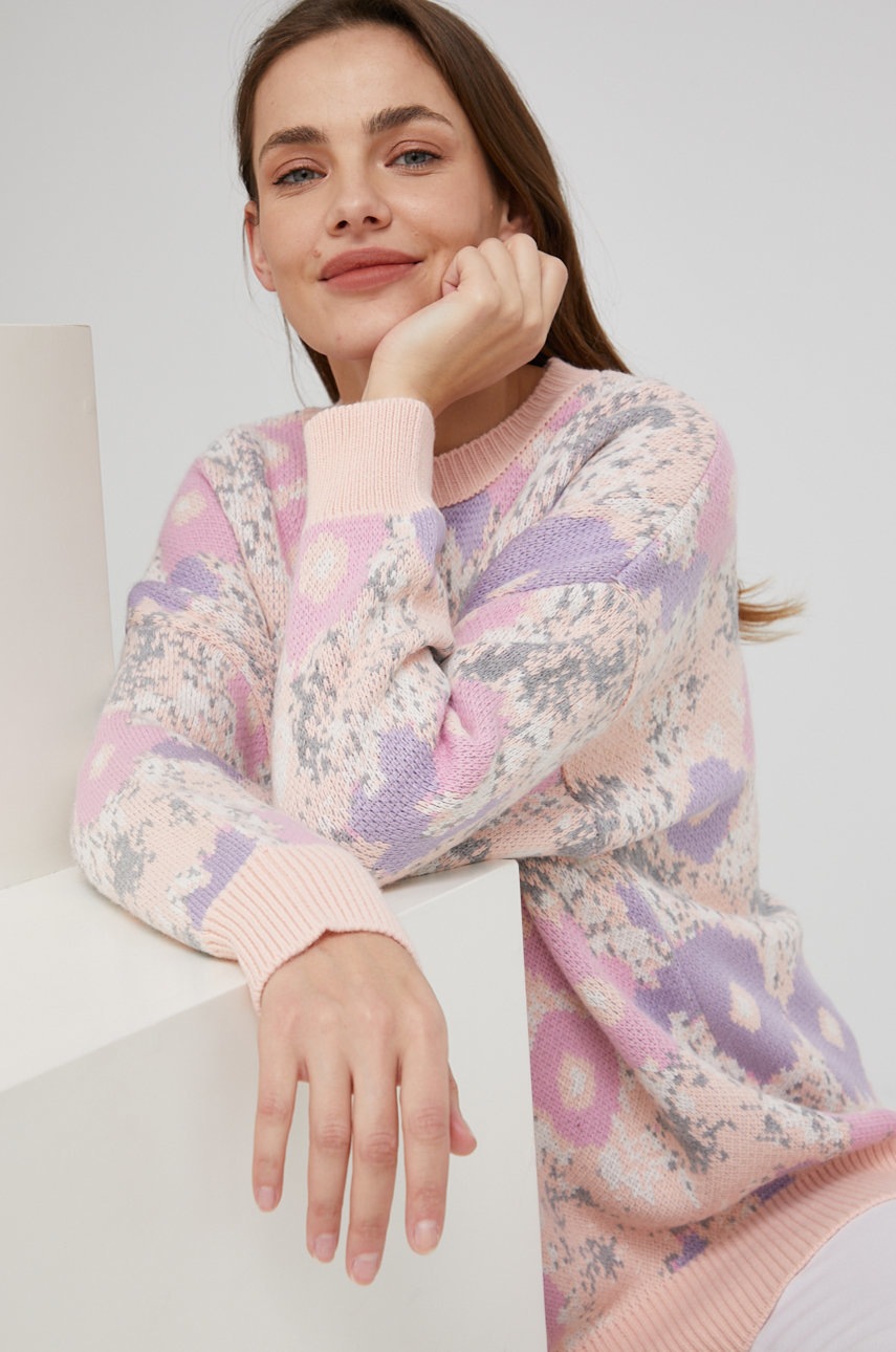 

Пуловер Answear Lab дамски в розово, Розов