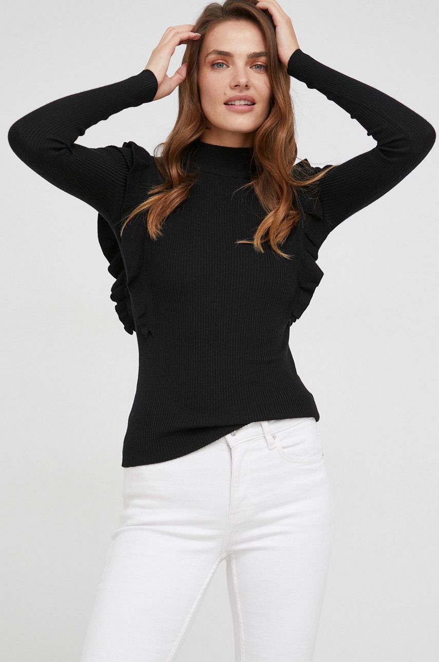 Answear Lab pulover femei, culoarea negru, light answear imagine noua
