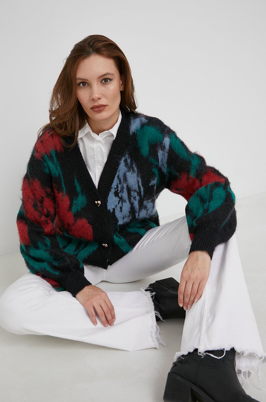Answear Lab cardigan din lana femei, culoarea negru, călduros imagine reduceri black friday 2021 Answear Lab