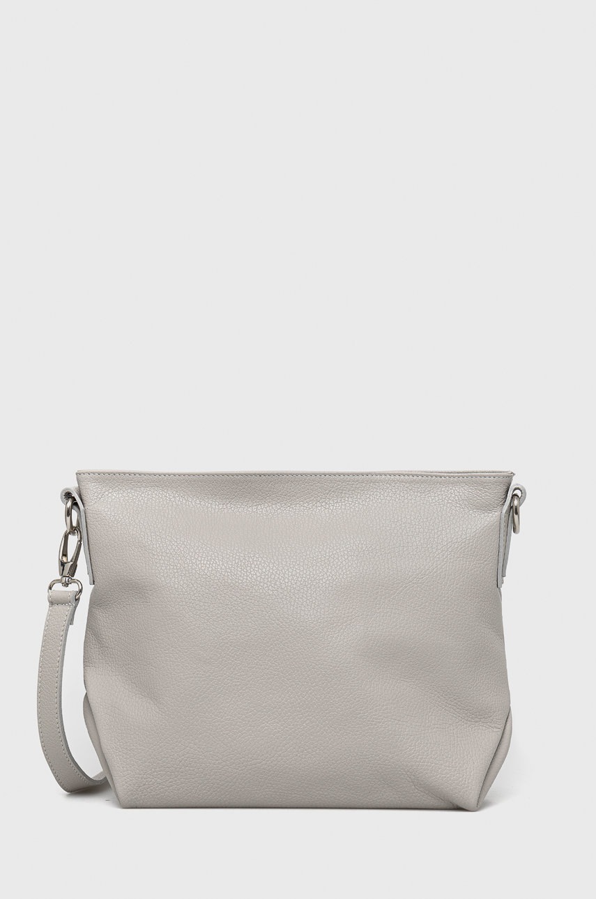 

Кожена чанта Answear Lab в сиво, Сив