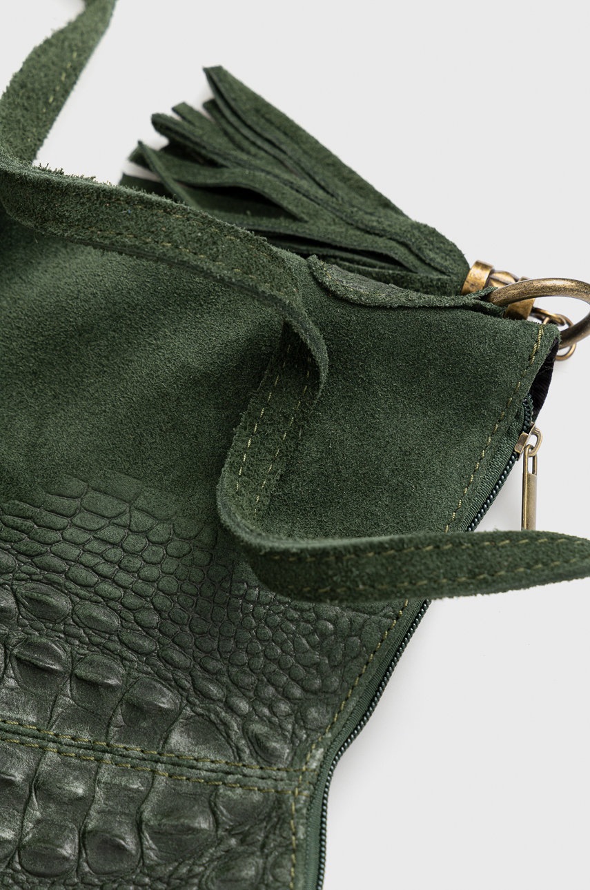 

Замшева сумочка Answear Lab колір зелений