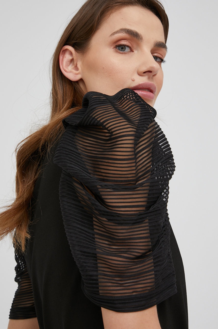 

Тениска Answear Lab дамски в черно, Черен