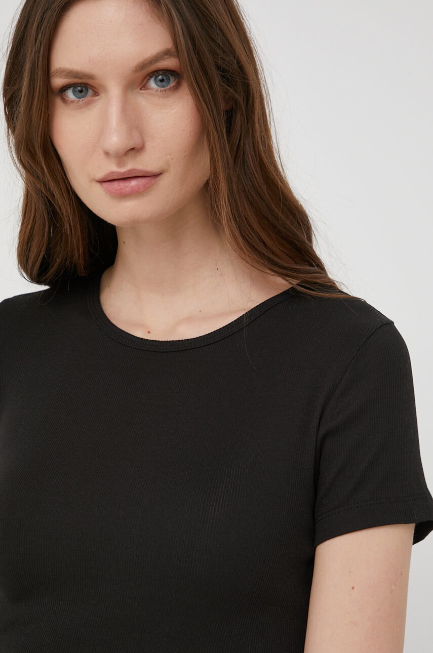 

Тениска Answear Lab дамски в черно, Черен