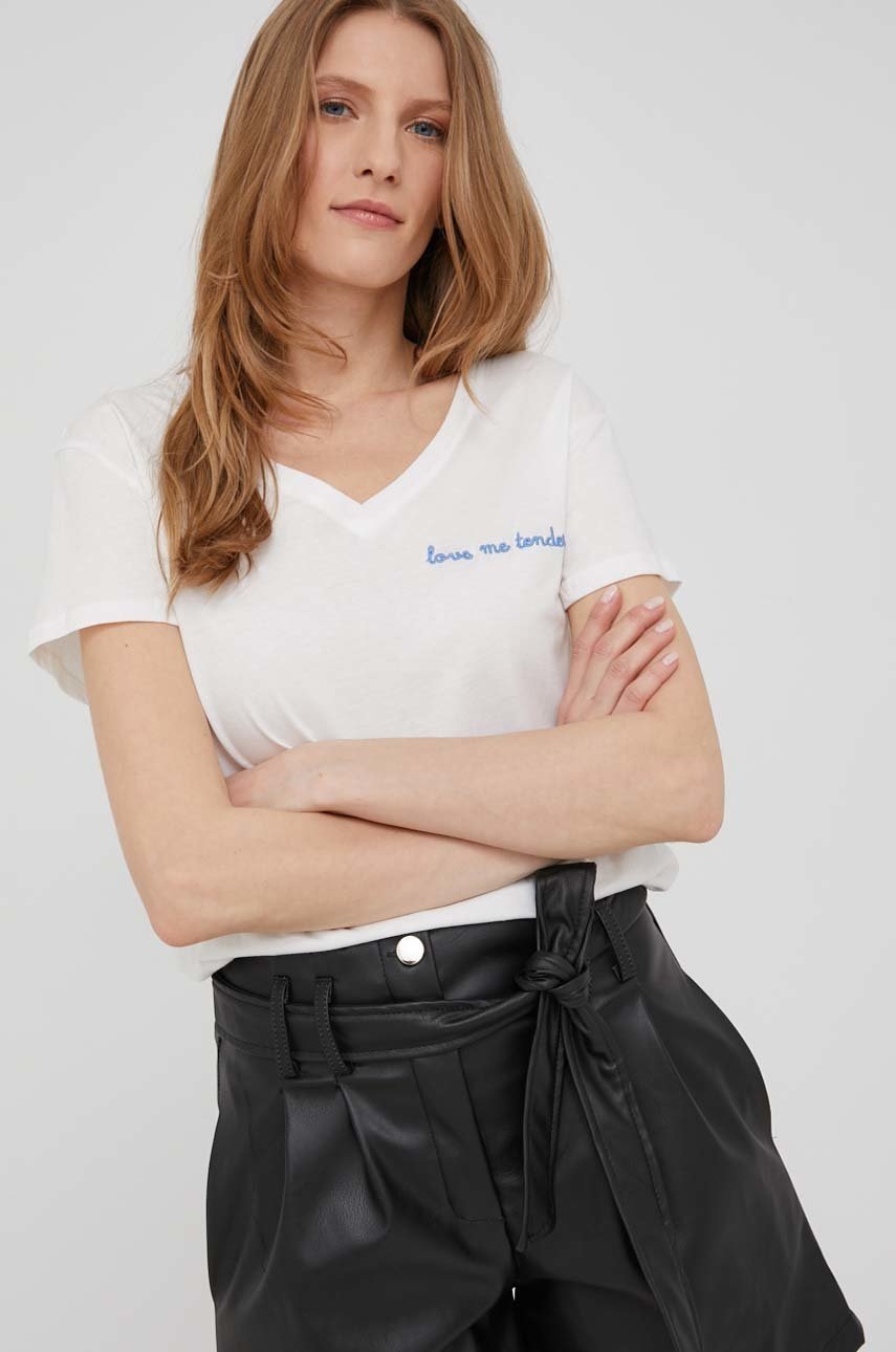 

Тениска Answear Lab дамски в бяло, Бял