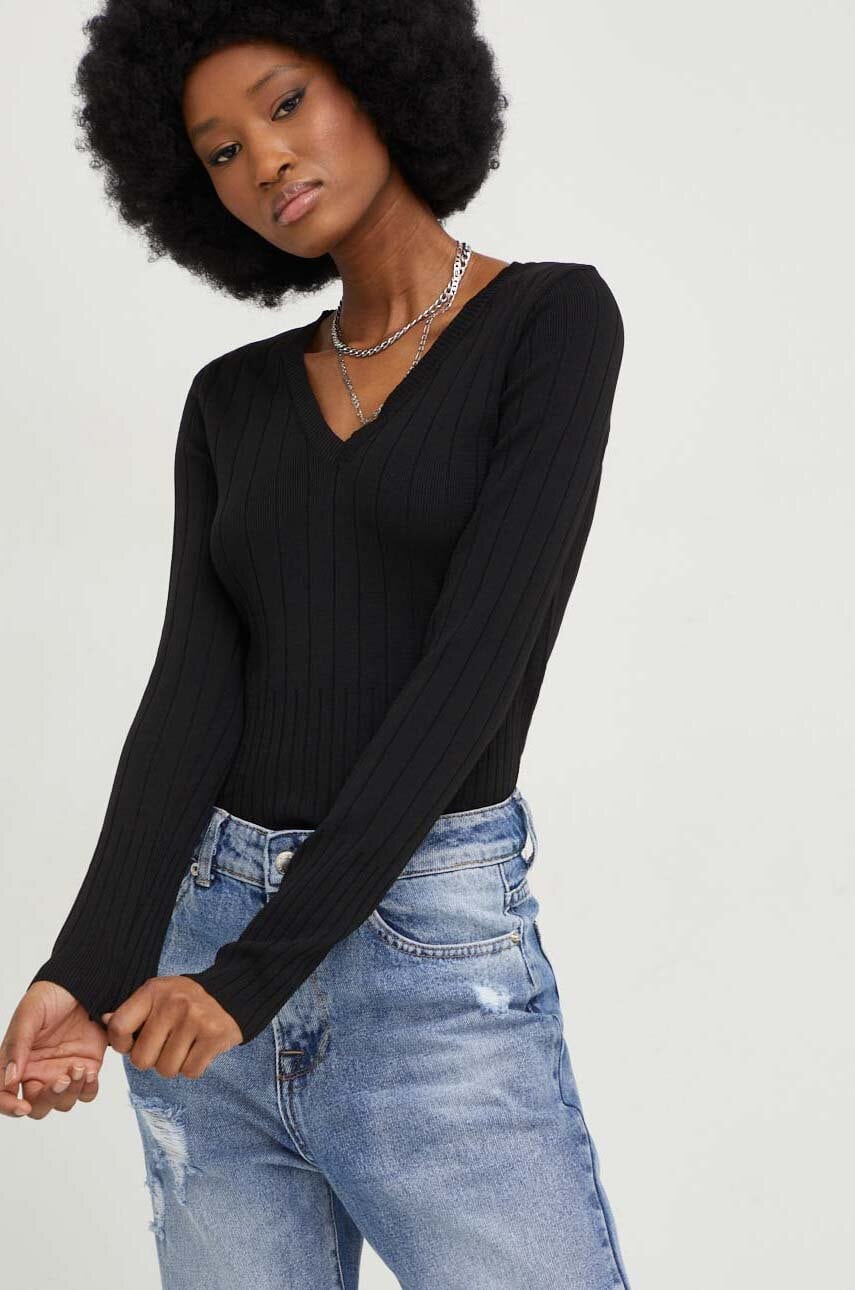 Answear lab pulover culoarea negru