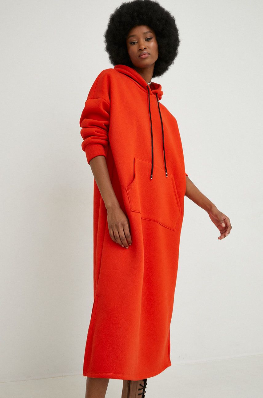 Answear Lab rochie femei, culoarea portocaliu