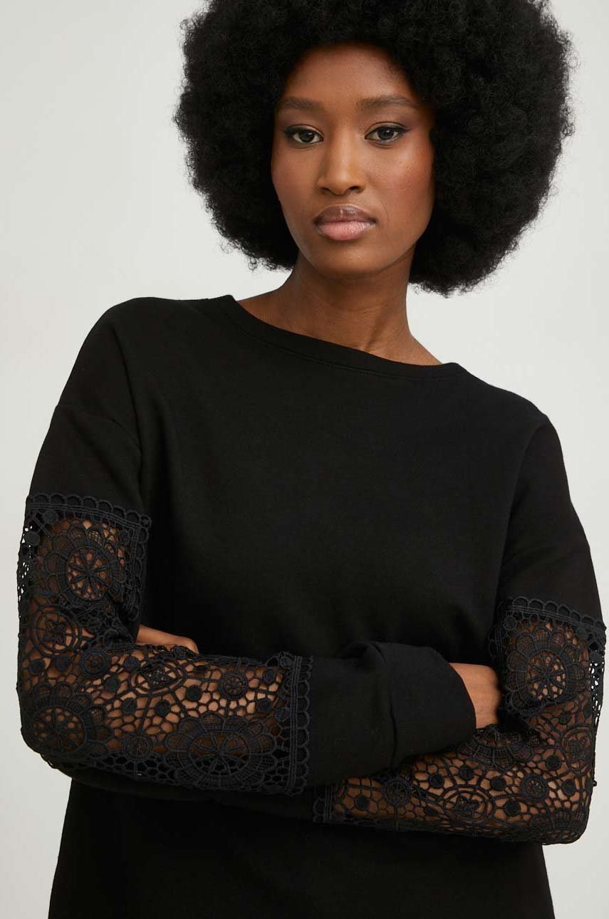 

Кофта Answear Lab X Лимитированная коллекция SISTERHOOD женская цвет чёрный однотонная