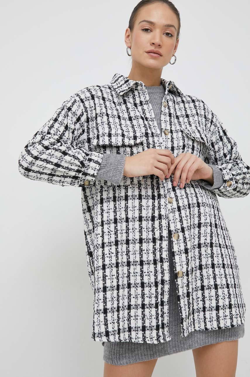 

Рубашка Answear Lab женская цвет чёрный relaxed классический воротник