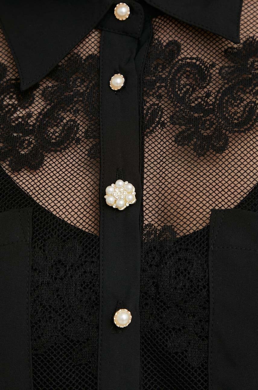 

Рубашка Answear Lab X лимитированная коллекция SISTERHOOD женская цвет чёрный regular классический воротник