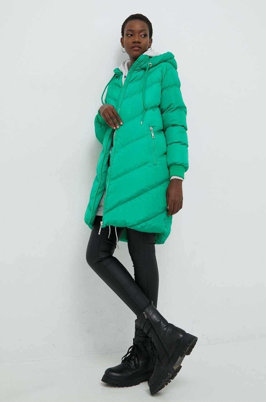

Куртка Answear Lab жіноча колір зелений зимова oversize
