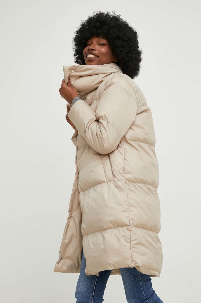 

Куртка Answear Lab женская цвет бежевый зимняя oversize