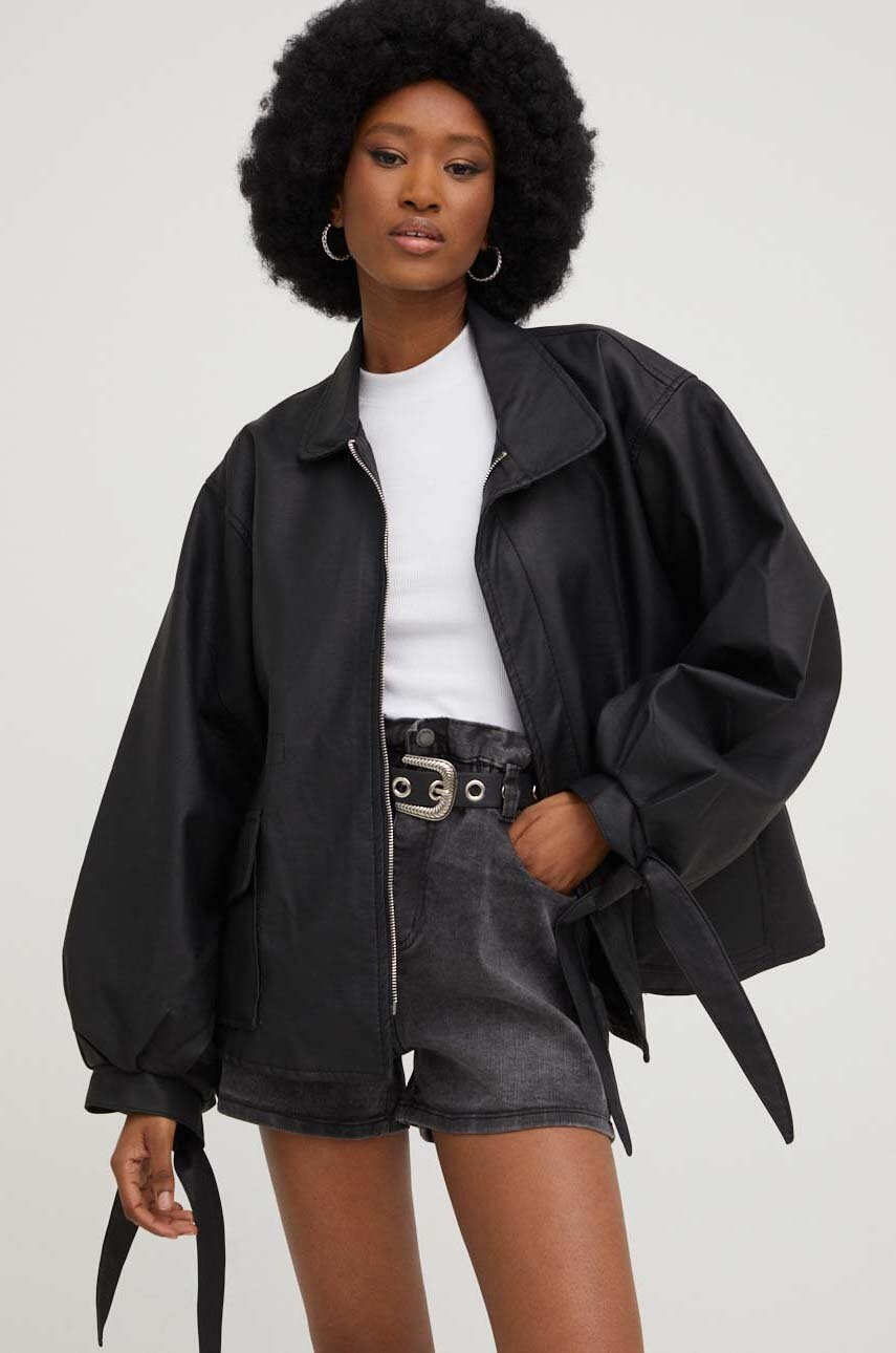 

Куртка Answear Lab женская цвет чёрный переходная oversize