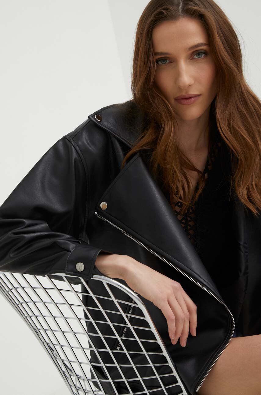 

Куртка Answear Lab женская цвет чёрный переходная oversize
