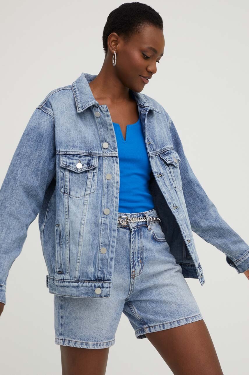 

Джинсовая куртка Answear Lab женская переходная oversize