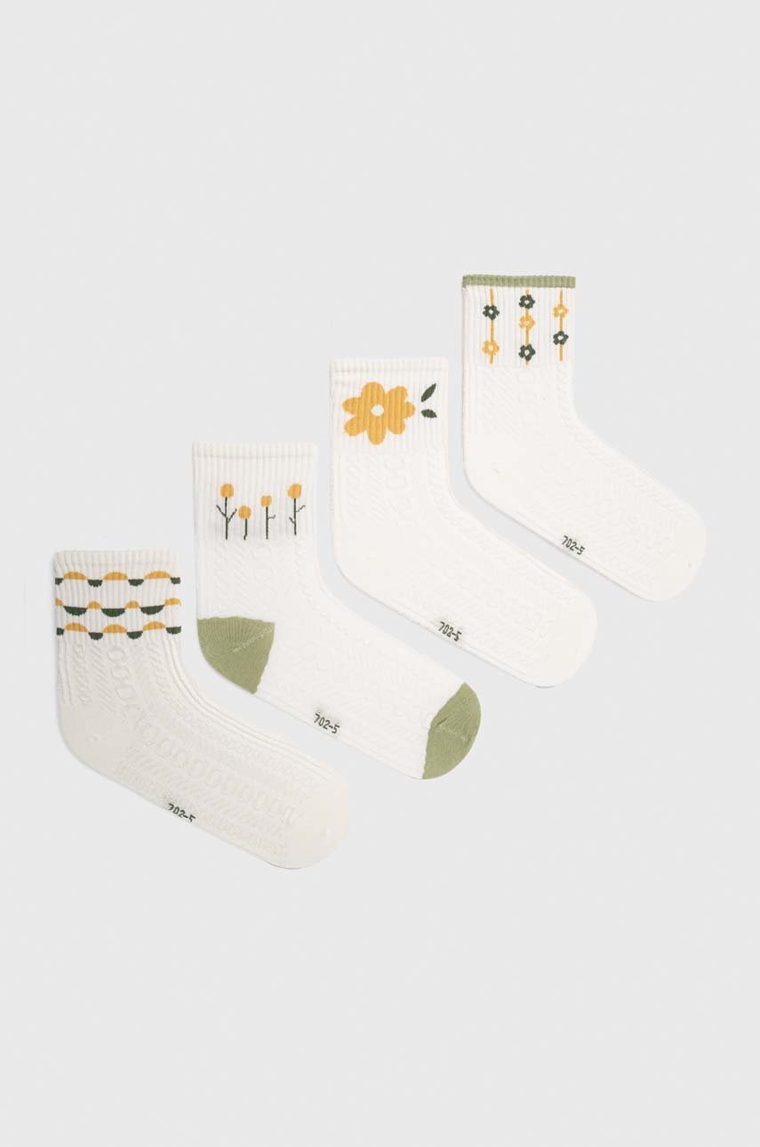 

Шкарпетки Answear Lab 4-pack жіночі колір білий
