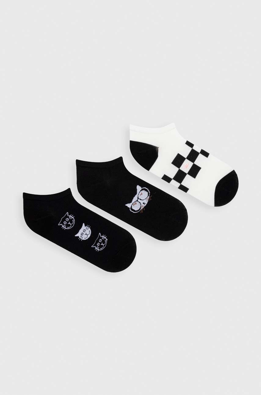 

Носки Answear Lab 3 шт женские цвет чёрный