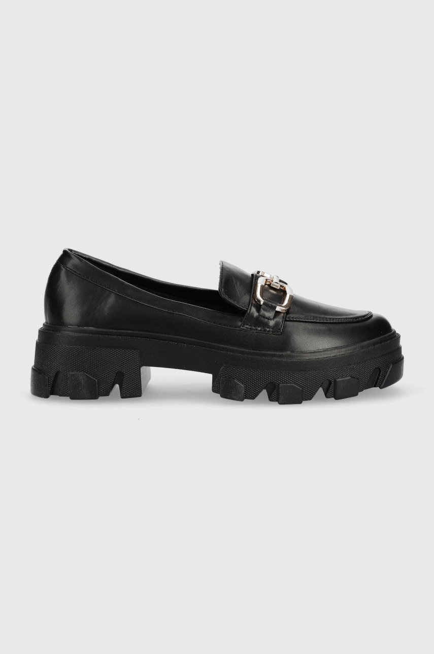 Answear Lab mocasini femei, culoarea negru, cu toc plat