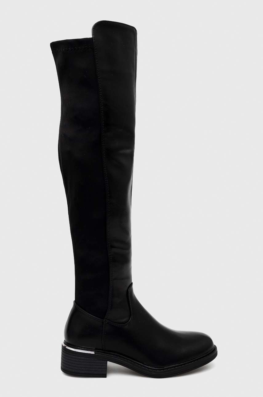 Answear Lab cizme femei, culoarea negru, cu toc plat Answear 2023-03-24