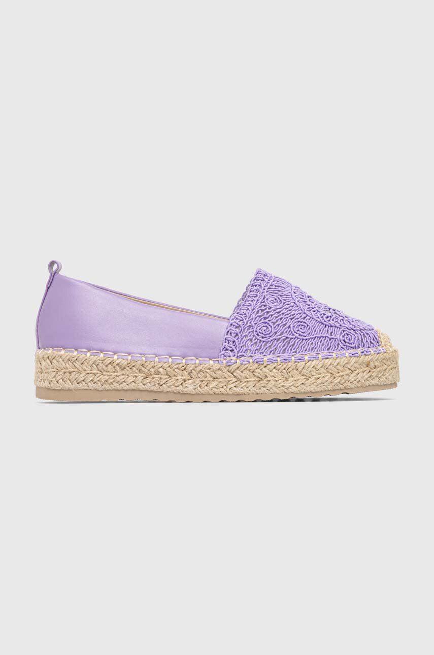 Answear Lab espadrile culoarea violet