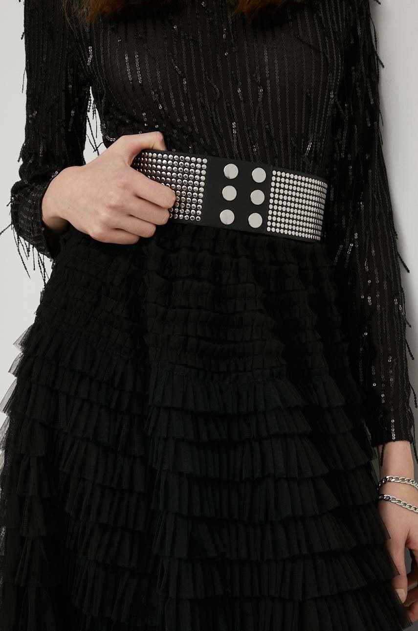 

Колан Answear Lab x limited collection SISTERHOOD дамски в черно, Черен