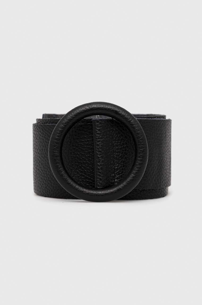 

Шкіряний ремінь Answear Lab жіночий колір чорний