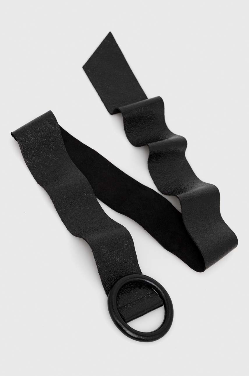 

Кожаный ремень Answear Lab женский цвет чёрный