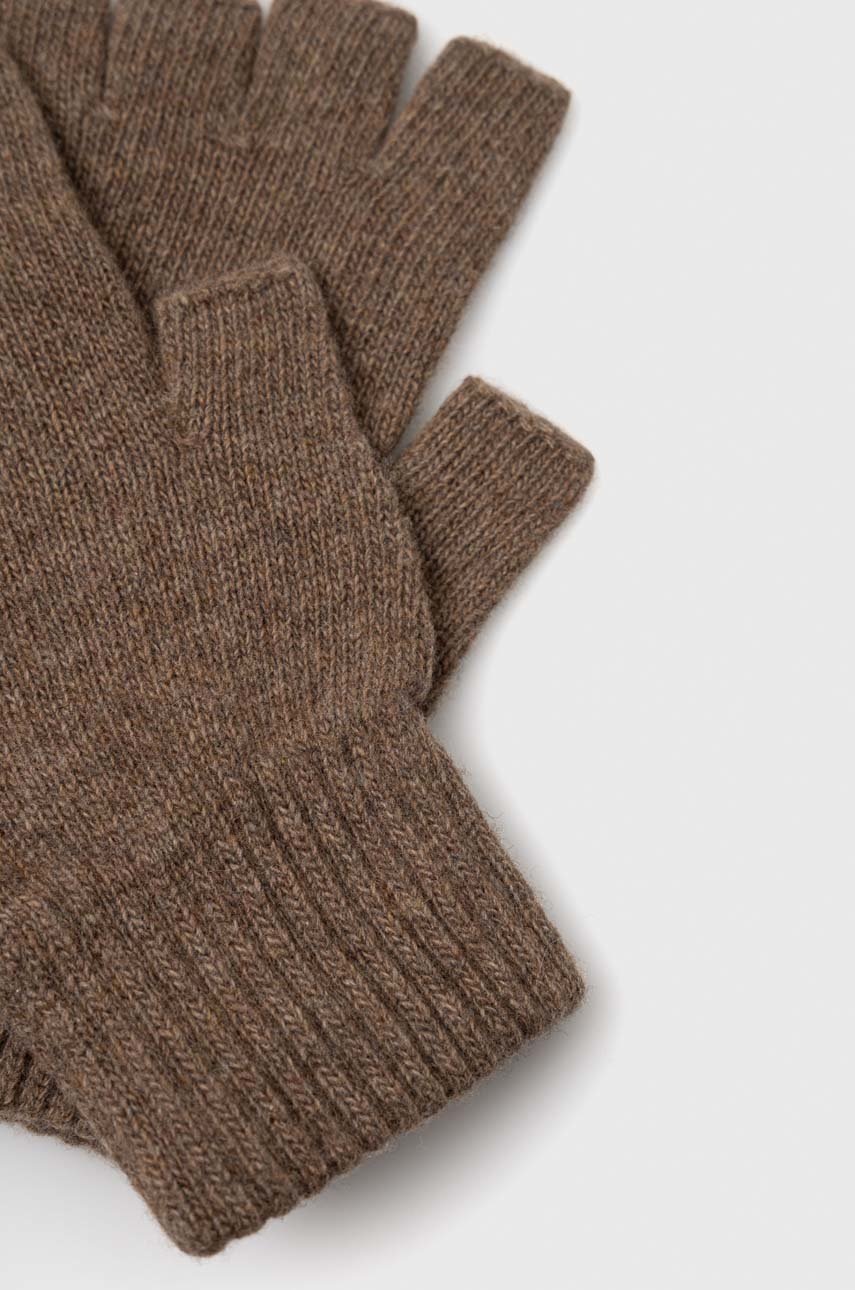 

Шерстяные митенки Answear Lab женские цвет бежевый