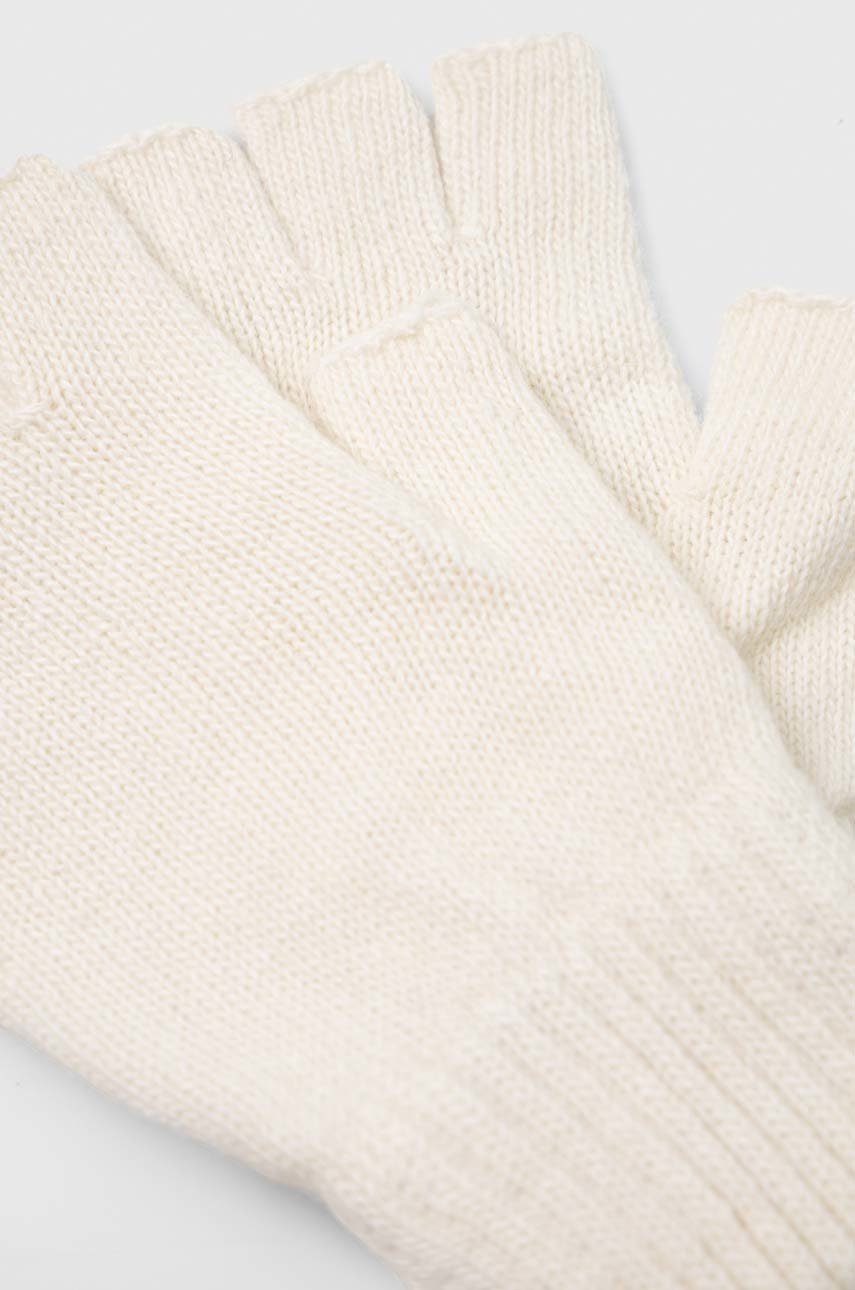 

Шерстяные митенки Answear Lab женские цвет белый
