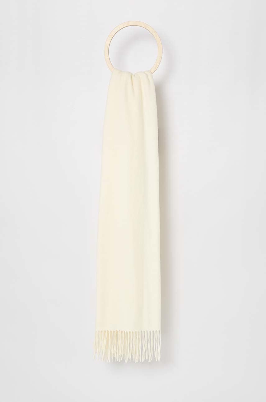 Answear lab esarfa cu un amestec de casmir culoarea bej, neted