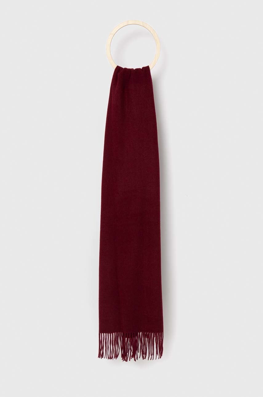 Answear lab esarfa cu un amestec de casmir culoarea bordo, neted
