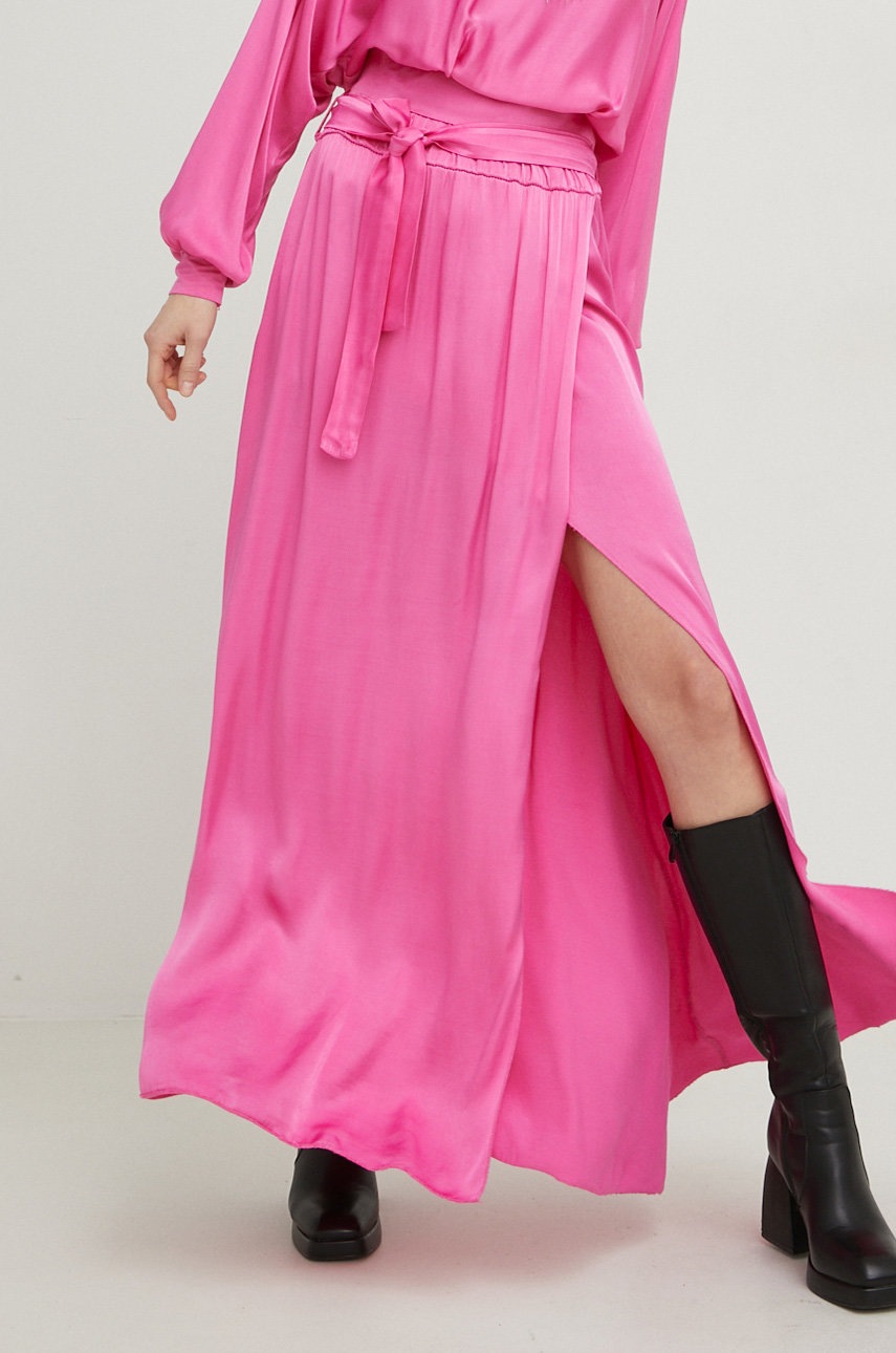 

Спідниця Answear Lab X Лімітована колекція SISTERHOOD колір рожевий maxi пряма