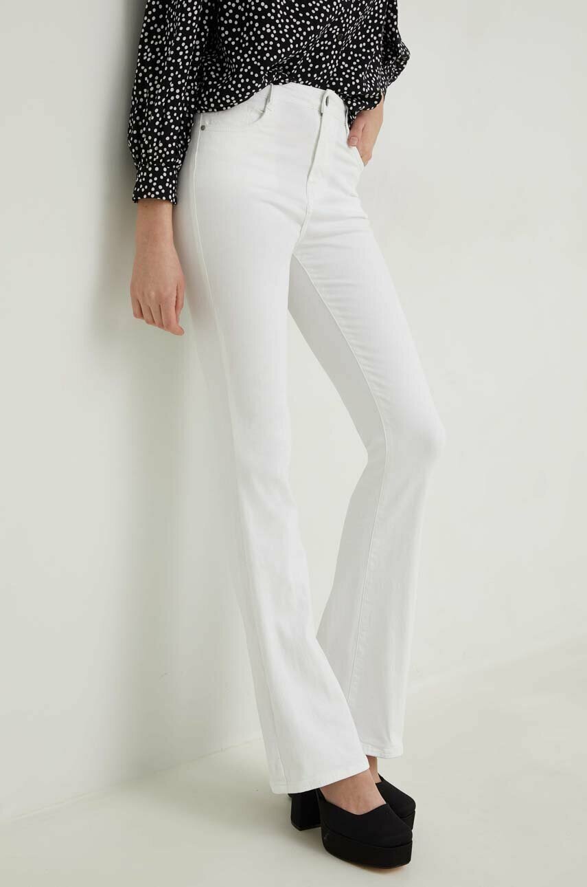

Дънки Answear Lab PREMIUM JEANS с висока талия, Бял