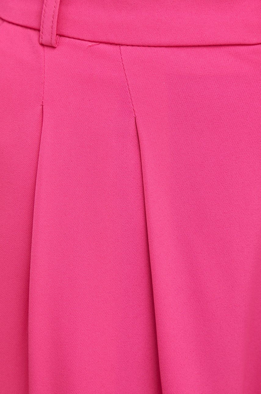 Answear Lab Pantaloni X Colecția Limitată SISTERHOOD Femei, Culoarea Roz, Lat, High Waist