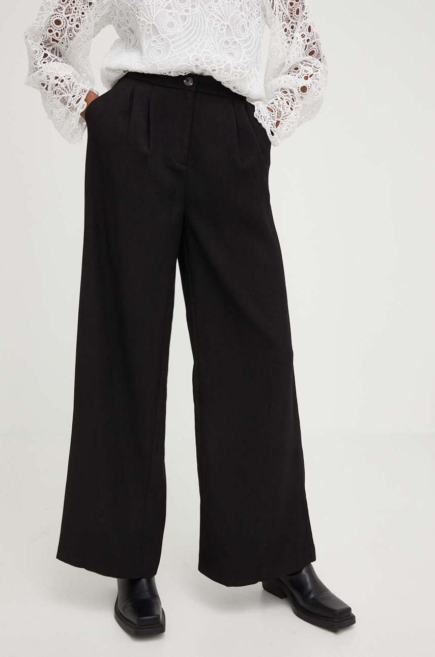 

Штани Answear Lab жіночі колір чорний широке висока посадка