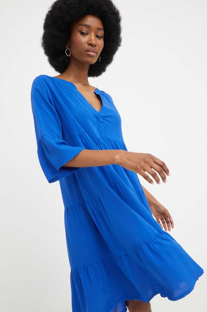 

Платье Answear Lab цвет синий mini oversize