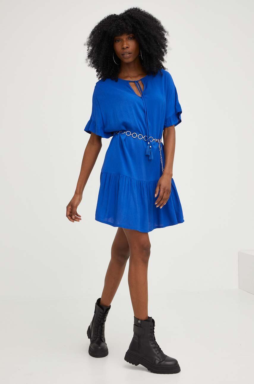 Сукня Answear Lab колір синій mini oversize