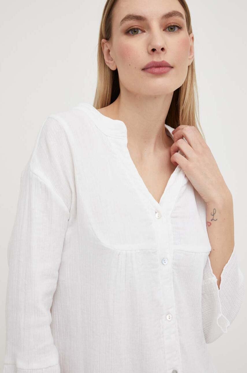 Бавовняна сукня Answear Lab колір білий mini oversize