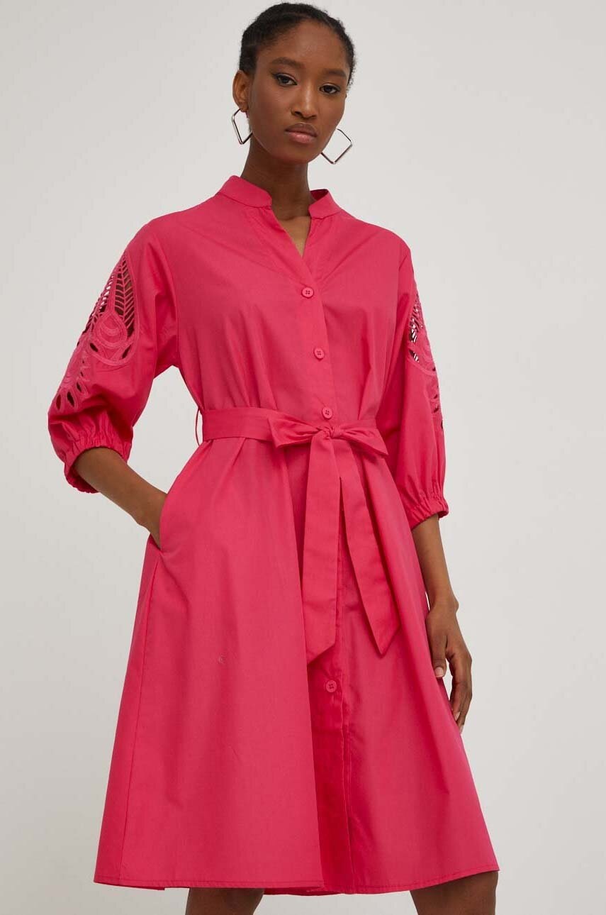 

Платье Answear Lab цвет розовый mini oversize