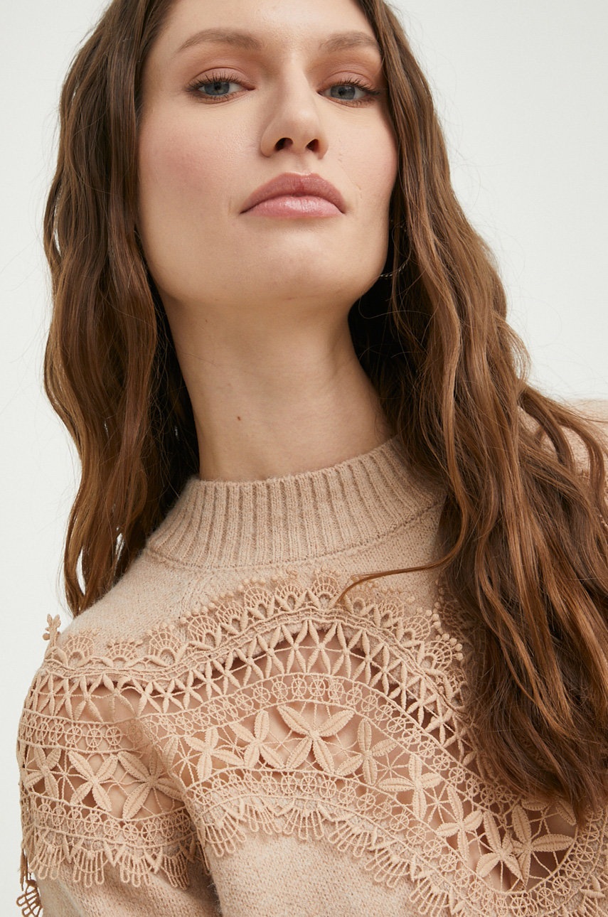 Πουλόβερ Answear.LAB χρώμα: μπεζ φωτογραφία