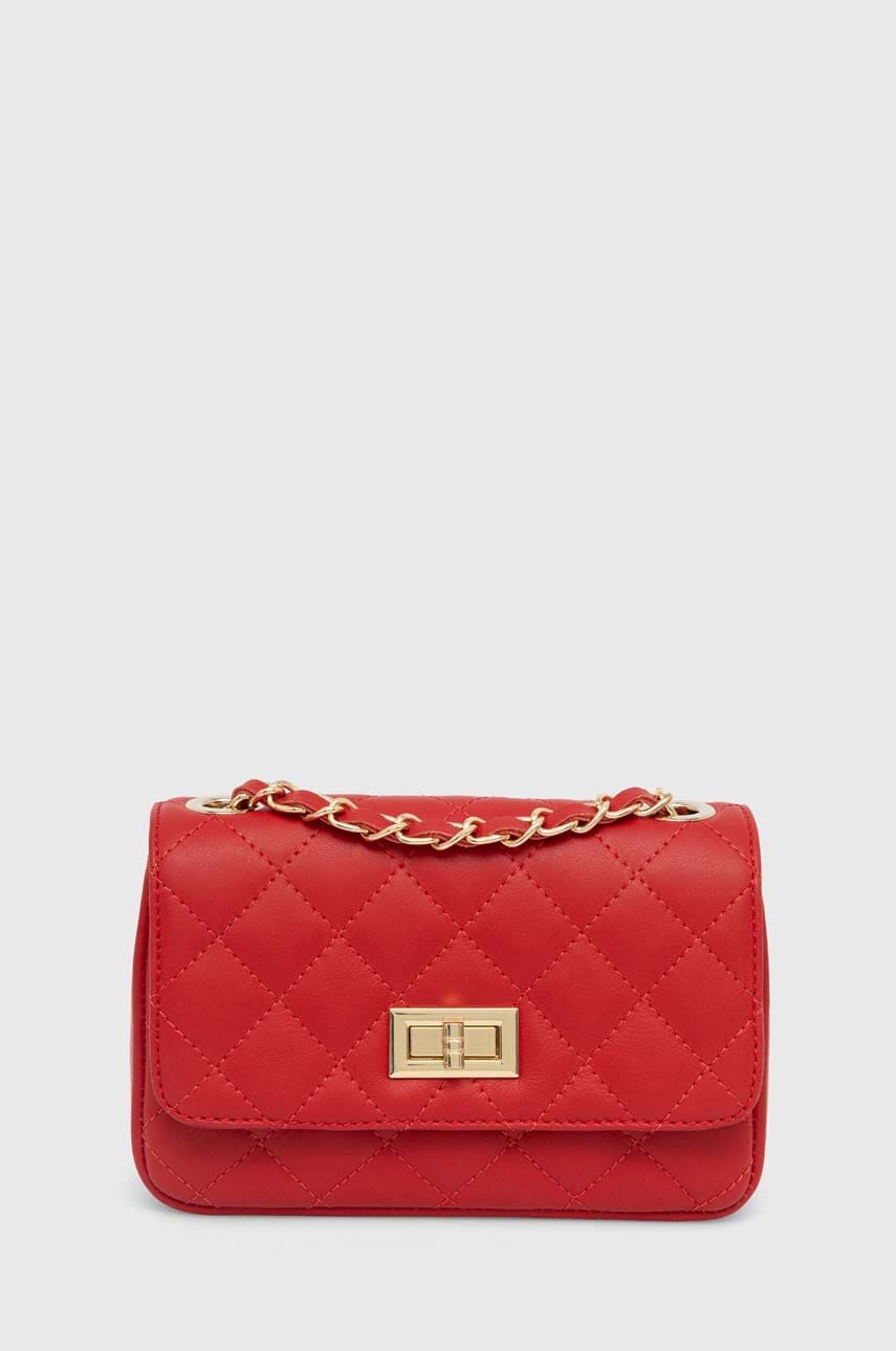 Answear Lab poseta de piele culoarea rosu