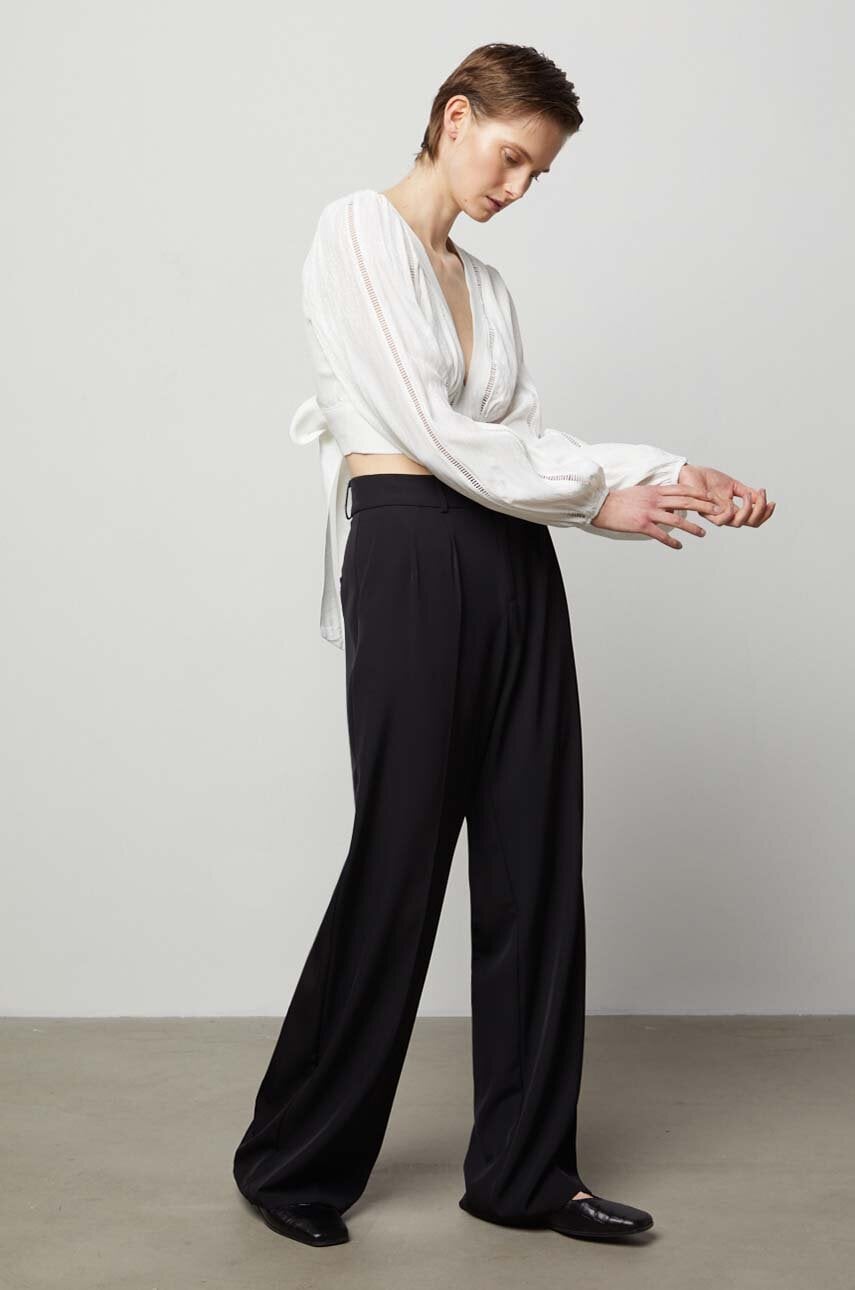 Answear Lab bluza femei, culoarea alb, neted Answear Lab bluza femei, culoarea alb, neted